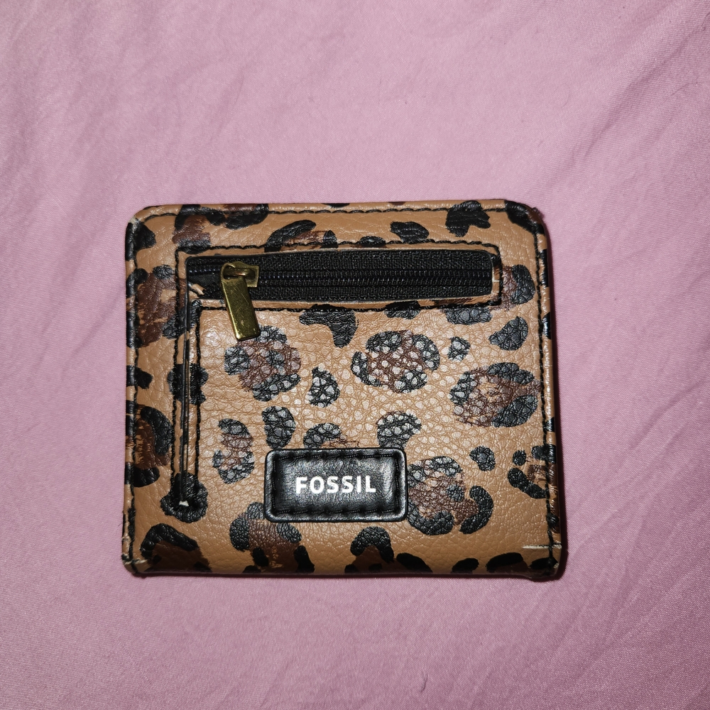 Fossil Leopard Print Wallet
